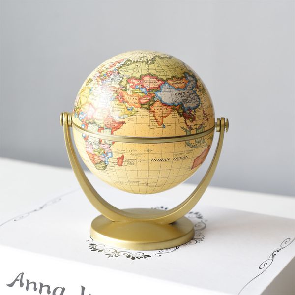 

european simple plastic terrestrial globe world fashion retro english version globe ornaments home decoration gift for kids