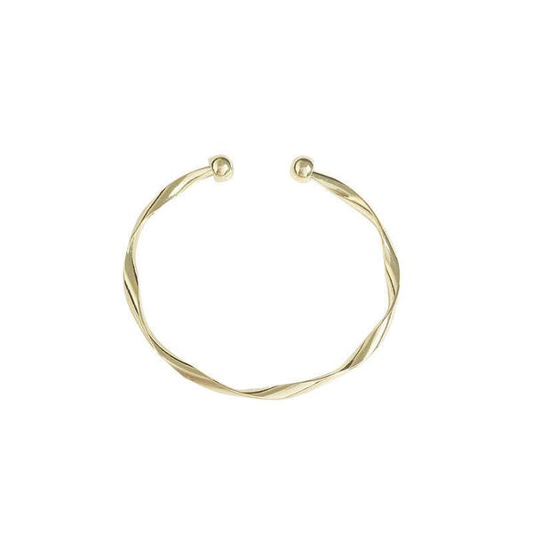 

10 pcs/lot costume jewellery fashion metal wave bangle cuff bracelet q0720, Black