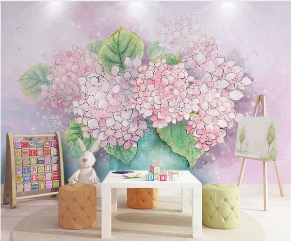 

3d wallpaper custom p mural vintage watercolor flowers in the living room home decor 3d wall murals wallpaper for walls 3 d