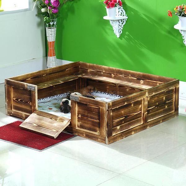 

cat beds & furniture solid wood kennel litter pet delivery room large cats and dogs property bed production young armpit