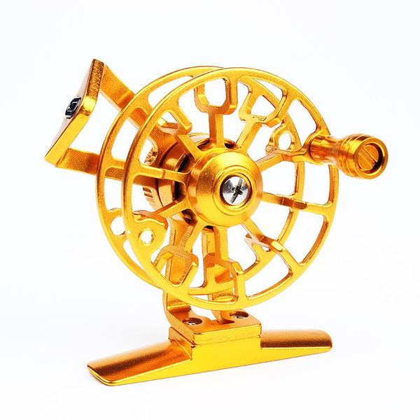 

baitcasting reels front wheel full metal raft ice carp winter fishing rod reel line brake system