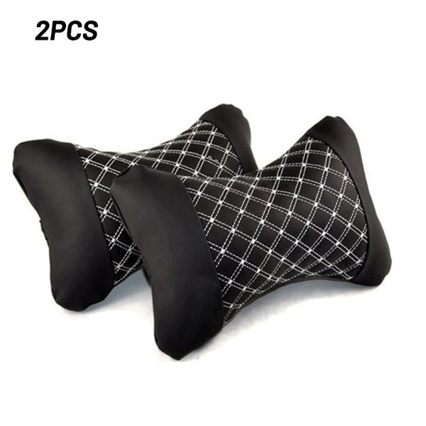 

seat cushions neck pillow pu leather cushion suv black universal vividly adjust