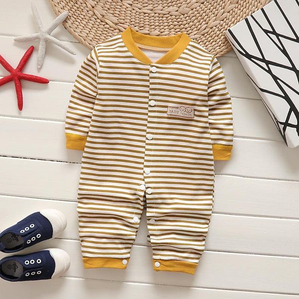 

jumpsuits 3-12m baby cotton rompers autumn born pajamas boys girls long-sleeve warm homewear 0-2 y spring clothes, Blue