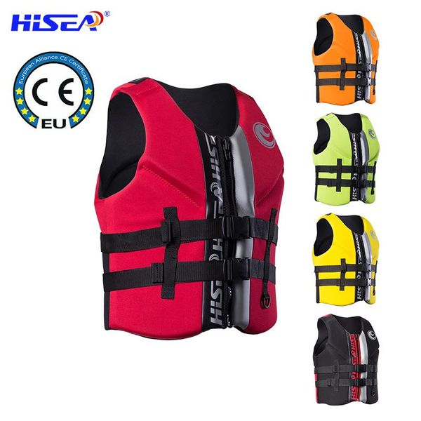 

life vest & buoy hisea jacket for adults and large buoyancy marine professional children's snorkeling lure fishing suit.