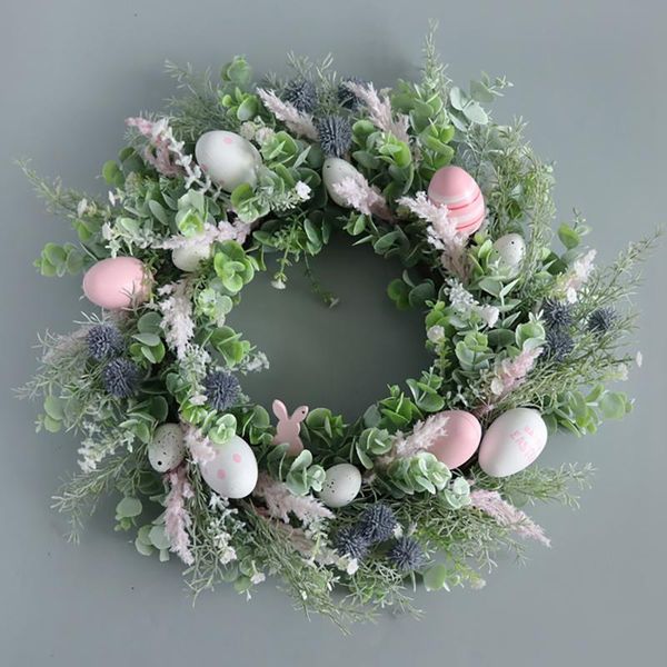 

easter wreath holiday decorations door hanging garlands easter decorations flower wreath islamic holiday wreaths g3