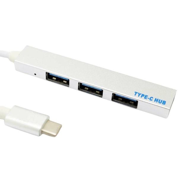 

hubs 4-in-1 usb network hub c to 3.0 port type-c splitter docking station multi-function interface expansion