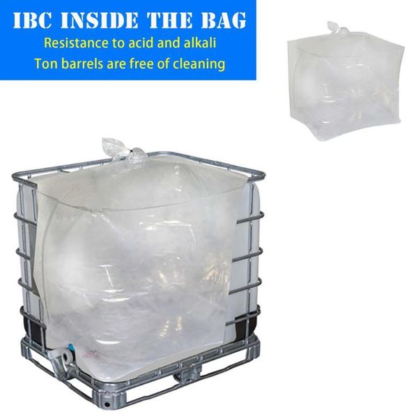 

storage bags ibc ton barrel inner bag anti-acid reusable tank interior pouch anti-fouling lining for container of cleaning