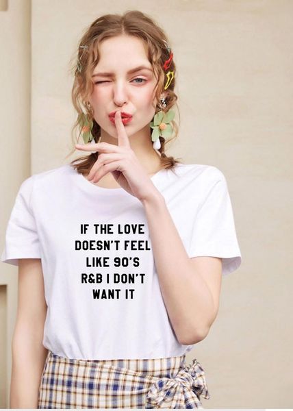 

women's t-shirt if the love short sleeve cotton tshirt women o-neck funny t shirt casual tee femme, White