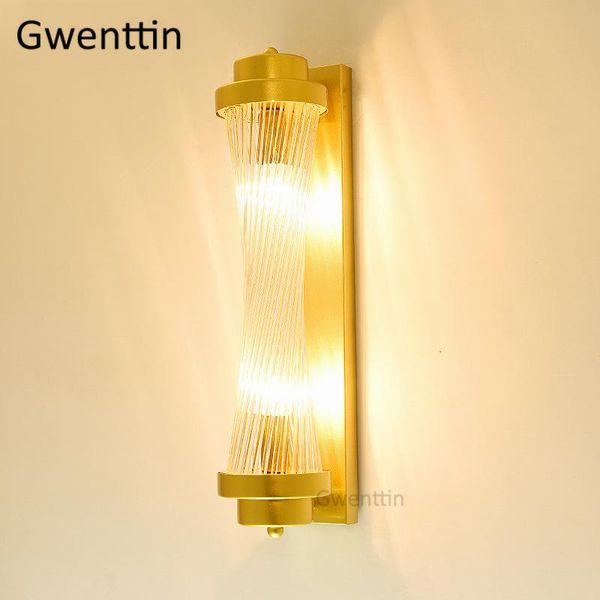 

wall lamp luxury gold adjustable lamps modern crystal sconce lights for home living room bedroom led mirror light fixtures