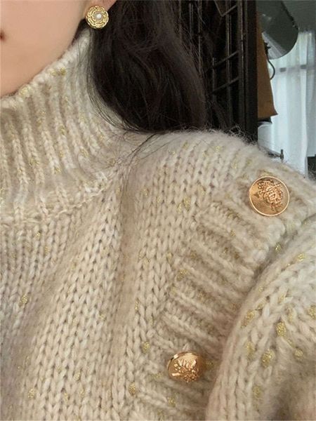 

2021 two winter turtleneck in sweaters for women luxury, White;black