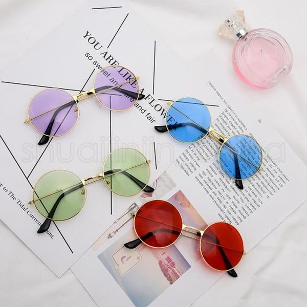 

latpt dazzle eyewear colour travel frame sunglasses woman retro decorative eyeglasses causal fashion round ljj_ta1135 circular small fu uejd, White;black