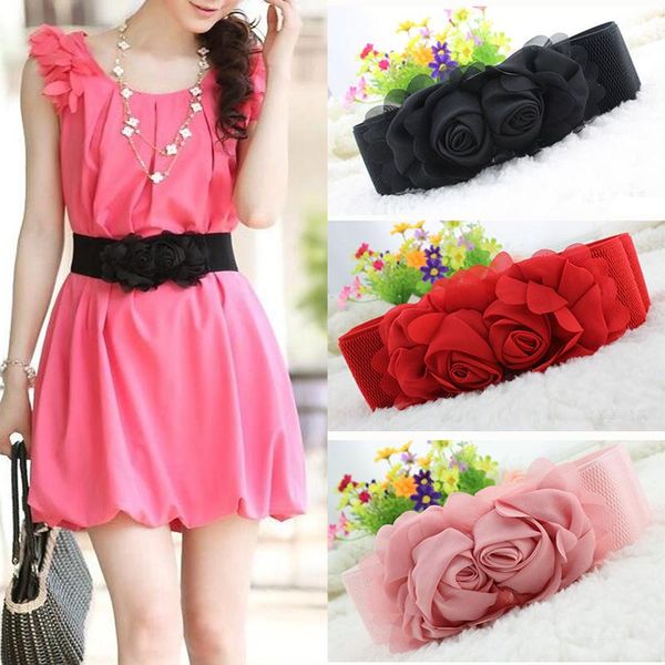 

belts women elastic stretch waist seal pu leather strap for evening dress decoration ladies female waistband, Black;brown