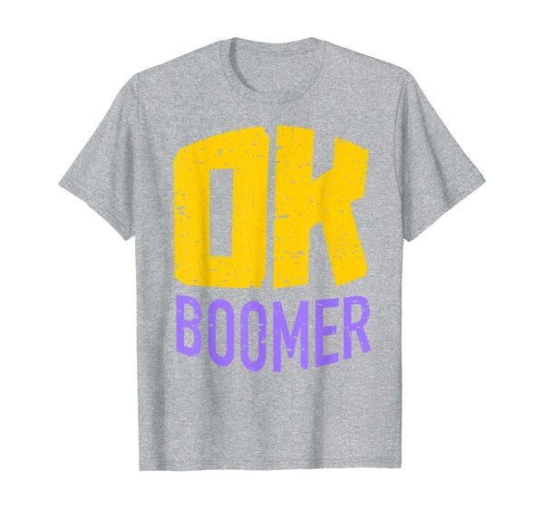 

OK Boomer Huge Text Millennial Generation Trending Meme T-Shirt, Mainly pictures