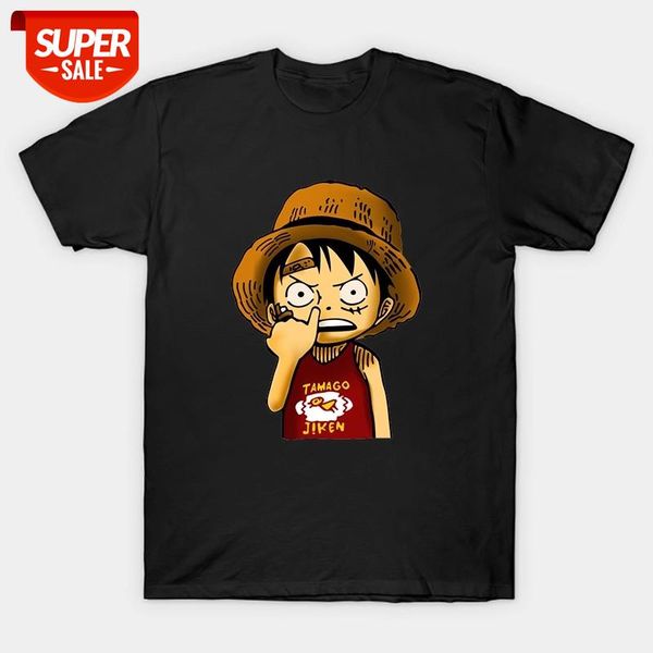 

one piece luffy print t shirts cartoon casual 2020 sell short sleeve cotton streetwear japan anime man women loose tee #3o2m, White;black