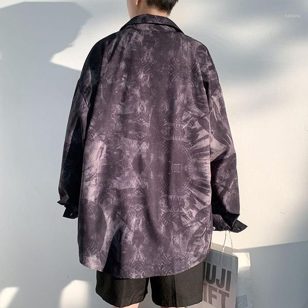 

men's casual shirts men streetwear korean long sleeve mens dress shirt -5xl spring graffiti fashion print retro, White;black