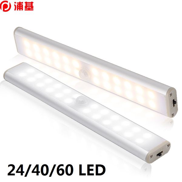 

led motion sensor closet light 6 10 24 40 60 leds under cabinet light magnetic night lamp for kitchen stairs wardrobe cupboard
