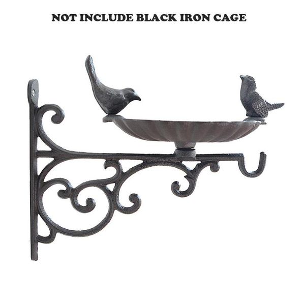 

other bird supplies bath/feeder with wall bracket outdoor garden cast iron hanging basket bath mounted hook