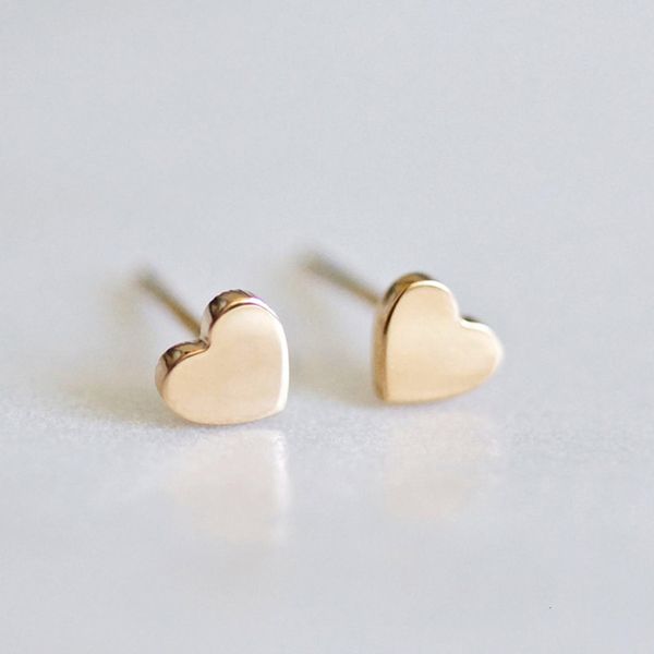 

love earrings simple stainless plated