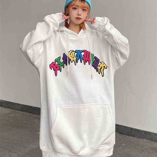 

wowac fashion personality plush three dimensional love printing men's women's hooded and plush sweater, Black
