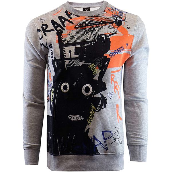 

men's ap 3d printing hoodie visual impact party punk gothic round neck american sweatshirt hoodie, Black