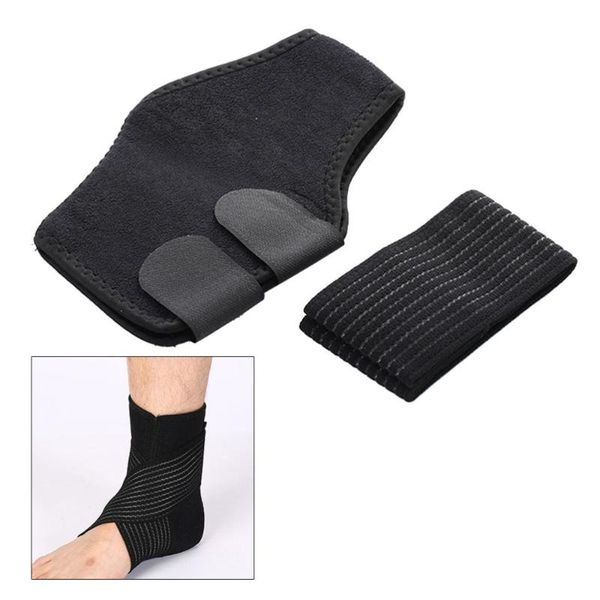 

ankle support 1 pair brace sleeve for recovery joint pain volleyball basketball running (black), Blue;black