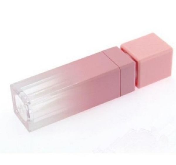 2021 duas cores rosa ouro 10ml labelo contêiner vazio quadrado labelo labelo tubos maquiagem bordos recipiente de óleo tubos de plástico rosa ouro livre