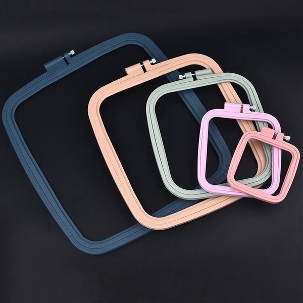 

diamond painting square plastic embroidery hoops sewing tool frame set hoop ring for diy cross stitch needle craft
