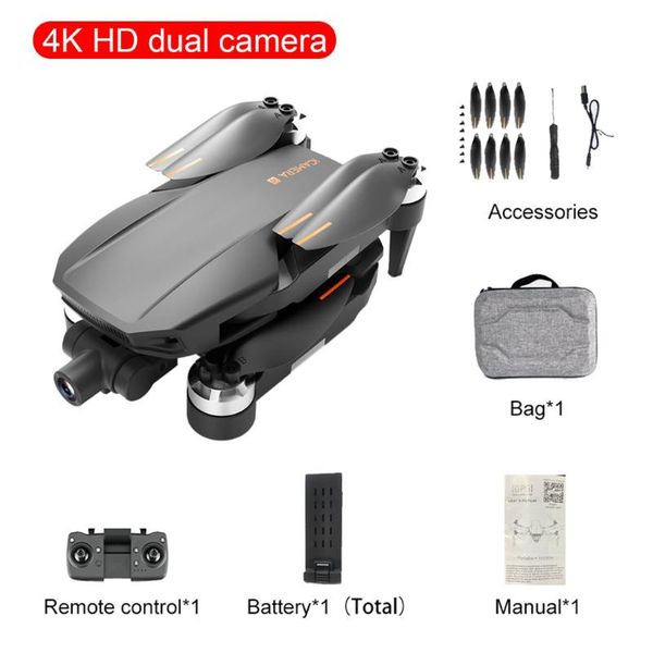 

drones icamera4 gps drone 4k hd dual camera 2-axis gimbal aerial pography 4g 5g brushless foldable quadcopter rc distance gift