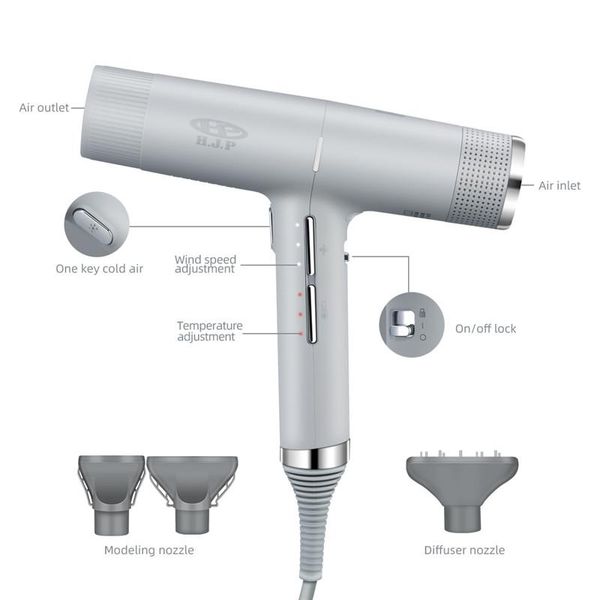 

electric hair brushes ckeyin low noise professional dryer negative ion cold air blow intelligent memory function hairdryer 3speed 1600w