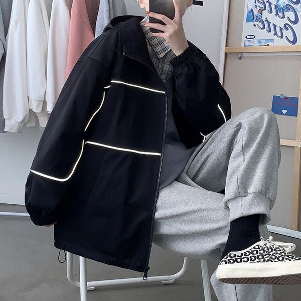 

men's jackets men bomber jacket 2021 autumn fashion hip hop tracksuit coat hooded windbreaker male, Black;brown