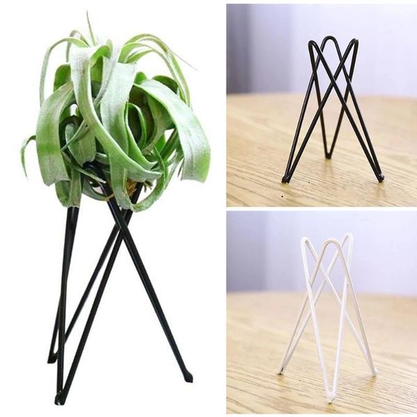 

planters & pots flower stand indoor outdoor air plant holder home decor containers geometric iron art office nordic style table display