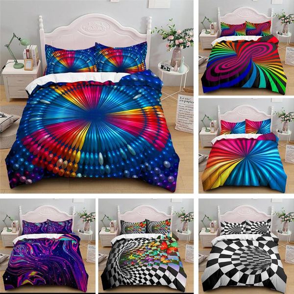 

bedding sets geometric print set soft single king  3d abstract duvet cover and pillowcase 2/3pcs quilt covers