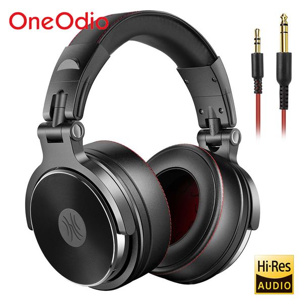 

oneodio pro-50 wired studio headphones stereo professional dj headphone with microphone over ear monitor earphones bass headsets