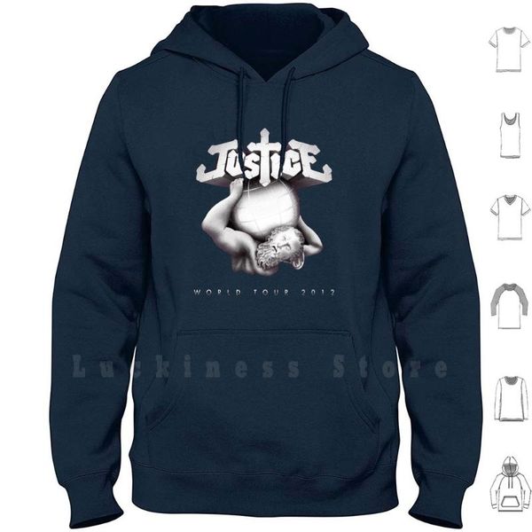 

men's hoodies & sweatshirts justice world tour, Black
