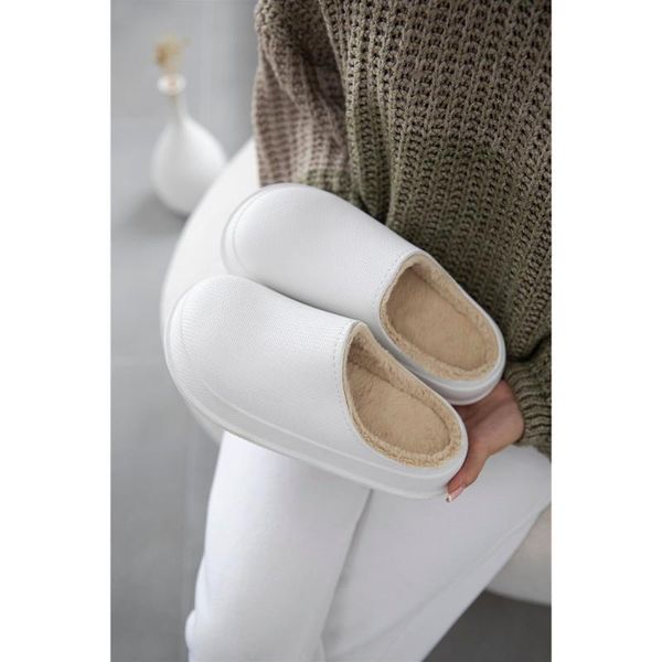 

slippers women's shoes 2021 for home plush season sandals, Black