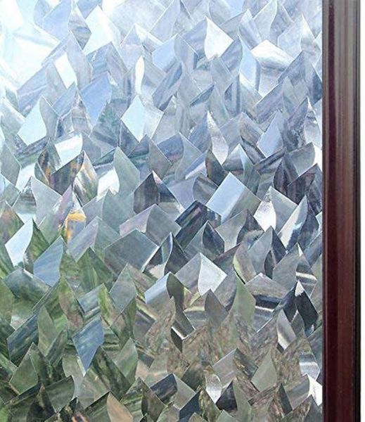 

window stickers luckyyj static film privacy, 3d decor door self-adhesive removable glass sticker, , sun blocking