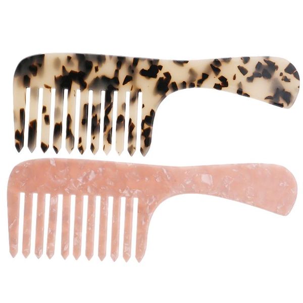 

hair accessories 4mm thickness personal care for anti static cleaning of acetate board tortoiseshell comb leopard wide tooth