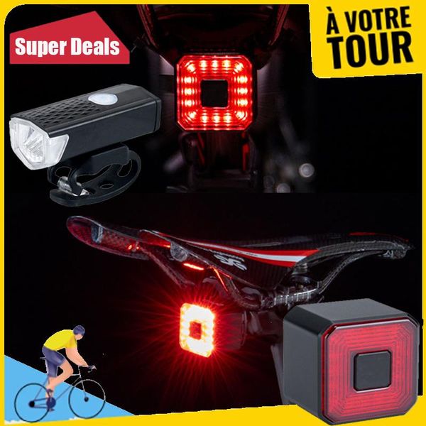 

bike lights 2pcs usb rechargeable bicycle safety warning mini taillights ipx4 light rear mtb cycling