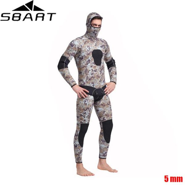 

sbart new men 5mm diving suit neoprene iving spearfishing wetsuit snorkel swimsuit split suits combinaison hat surf wetsuit