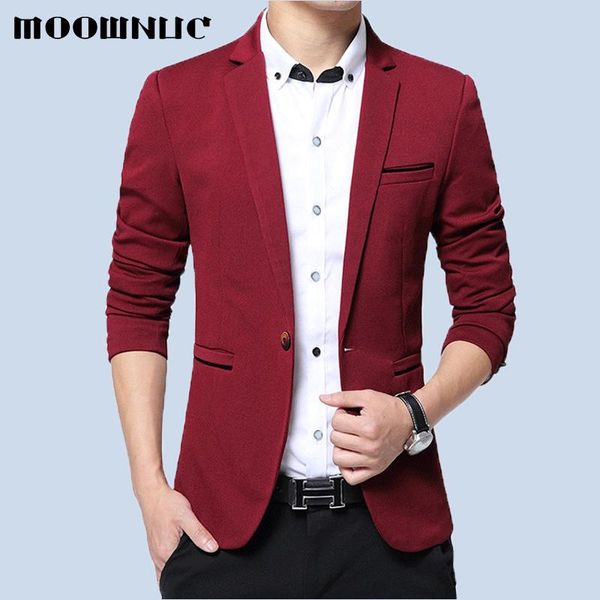 

men's suits & blazers autumn casual slim fit men british large size male spring fashion coat brand moownuc, White;black