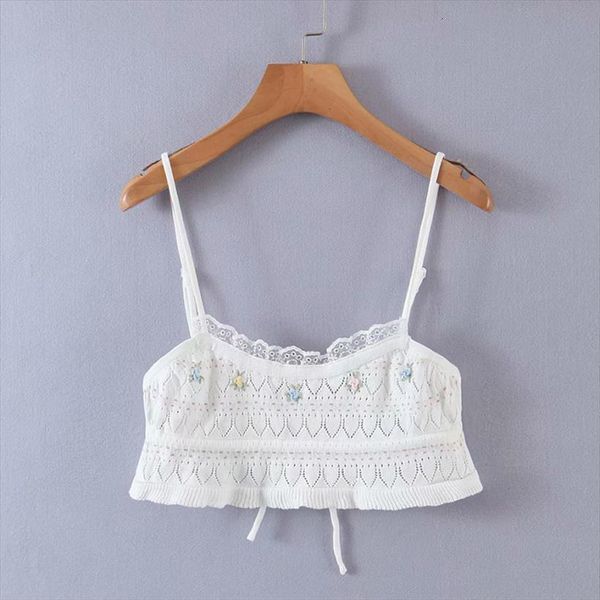 

sweet lace trim knit womens cami back tie holiday summer, White