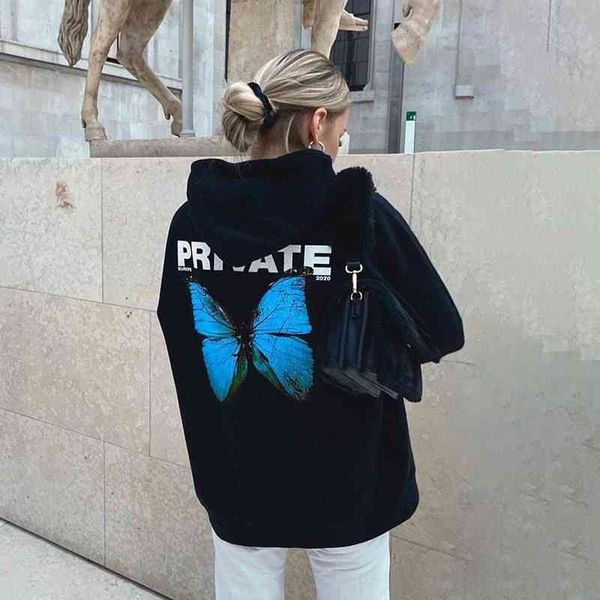 

hoodieswomen's fashion hooded sweater 2020 spring printed long sleeve top, Black