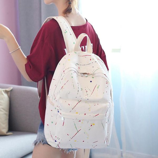 

school bags style denim backpack, waterproof travel student and children printing bag, unisex