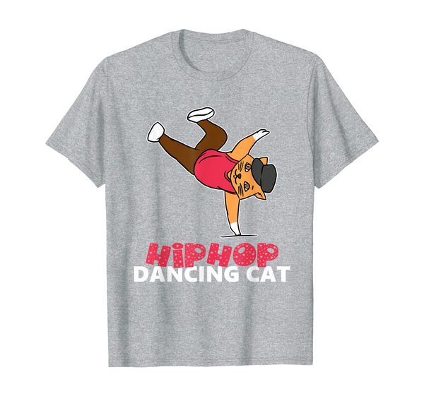 

hip hop dancing cat cool funny adorable cute silly t-shirt, White;black