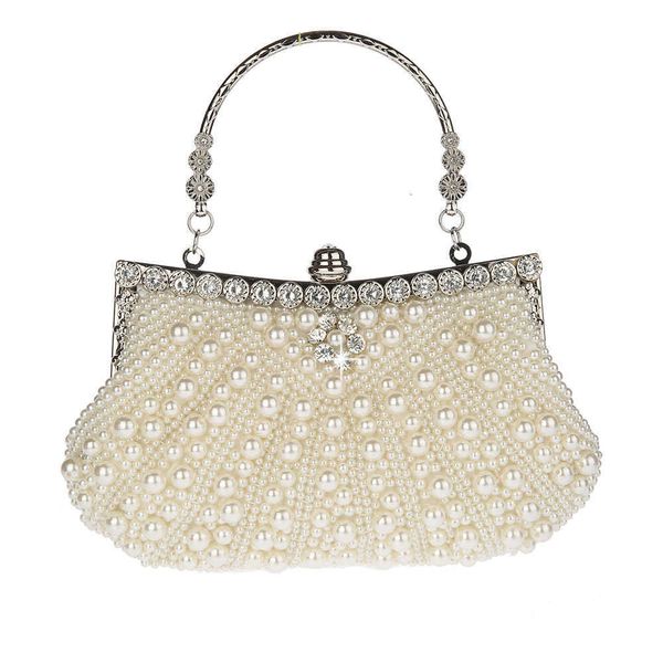 

exquisite hand embroidered pearl bag, celebrity beaded cheongsam hand fashion handbag