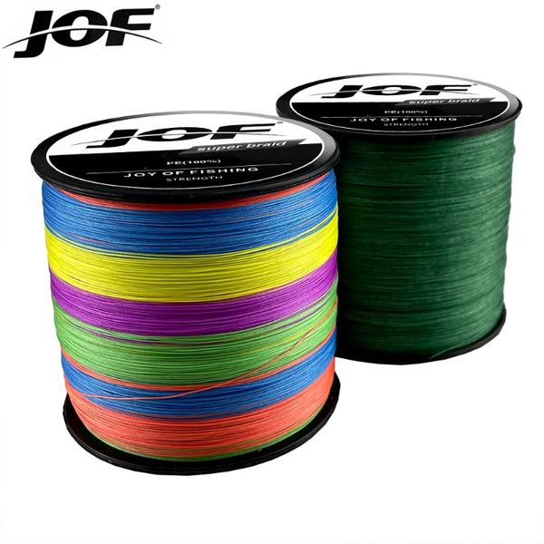 

braid line jof 300m/500m 9strands pe fishing braided 20-100lb multifilament smooth dia 0.14mm-0.55mm