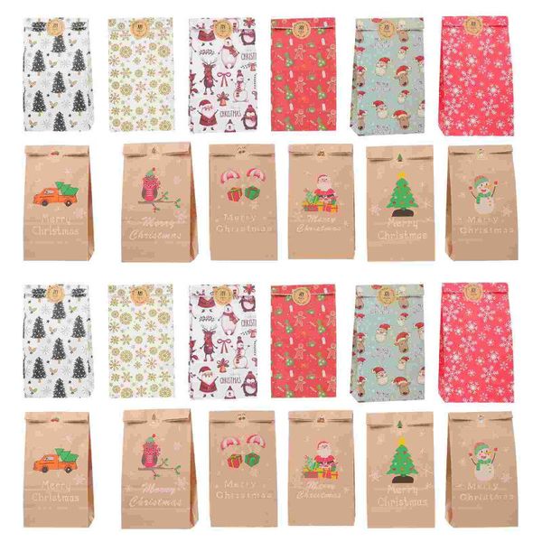 

gift wrap 1 set christmas treat bags packaging wrapping cookies
