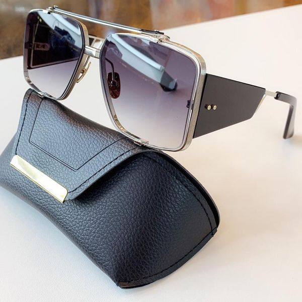 

popular eyewear plate womens s sunglasses frames luxury designer metal combination uv400 square outdoor mens souliner prote xihq, White;black