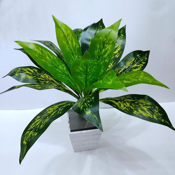 

artificial evergreen plant 18 leaves pseudofern green leaf plant bonsai for wedding home garden decoration