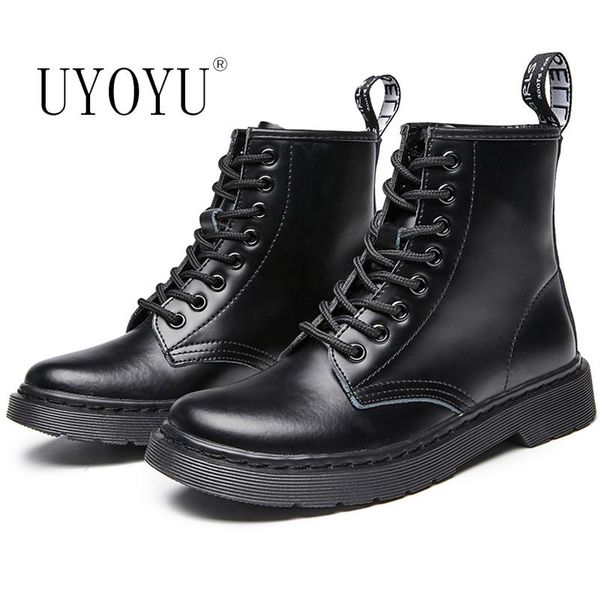 

boots genuine leather women soft shoes woman white ankle motorcycle female autumn winter punk botas mujer 2021, Black